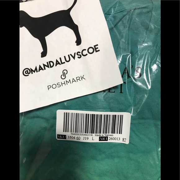 ❗️LAST💕VS PINK BLUE GREEN OMBRÉ EMOJI CAMPUS TEE - Picture 4 of 6